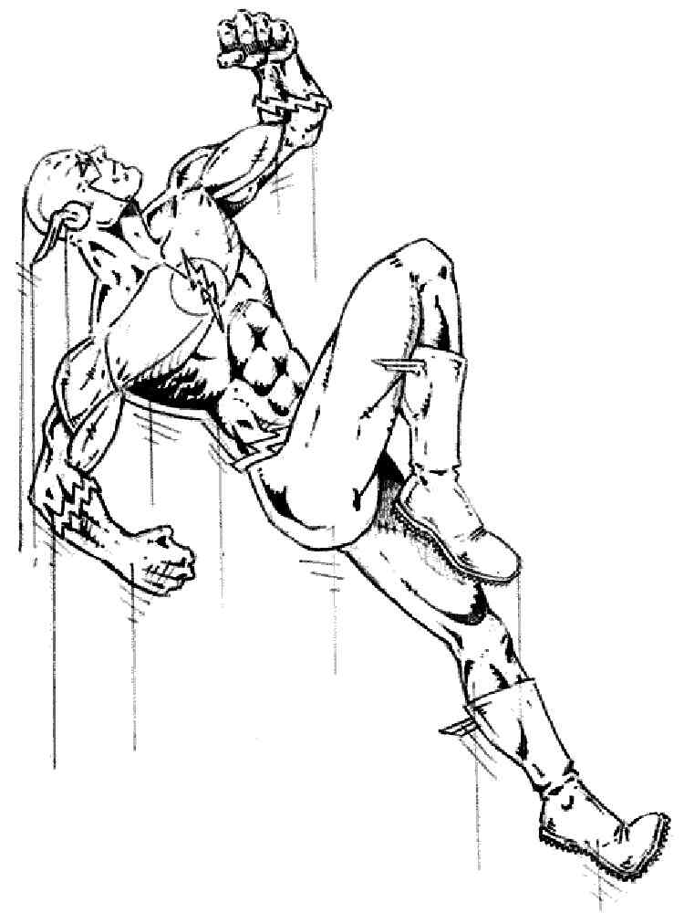 dc flash coloring pages - photo #8