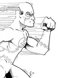DC Superhero coloring page 19 - Free printable