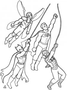 DC Superhero coloring page 2 - Free printable