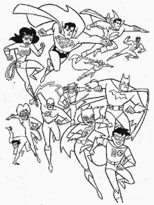 DC Superhero coloring page 27 - Free printable