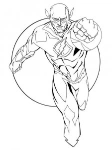 DC Superhero coloring page 3 - Free printable