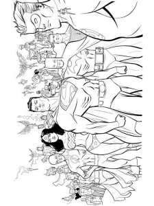 DC Superhero coloring page 4 - Free printable