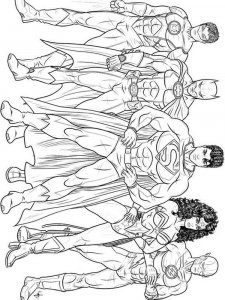 DC Superhero coloring page 6 - Free printable