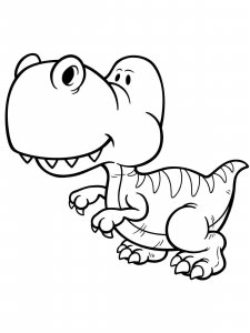 Dinosaur coloring page 14 - Free printable