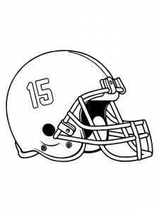Football Helmet coloring page 24 - Free printable