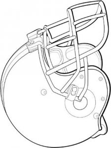 Football Helmet coloring page 13 - Free printable