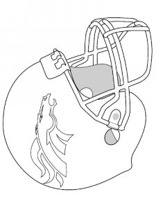 Football Helmet coloring page 19 - Free printable