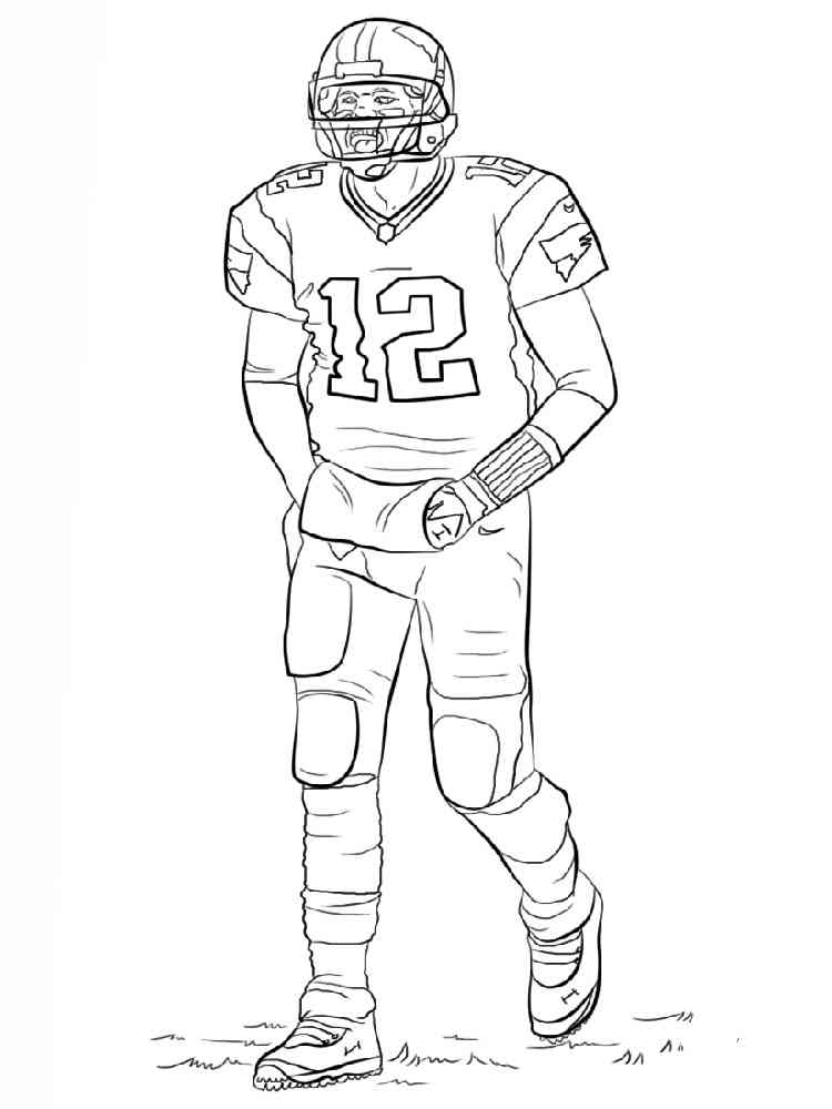 Football Player coloring pages. Free Printable Football Player coloring