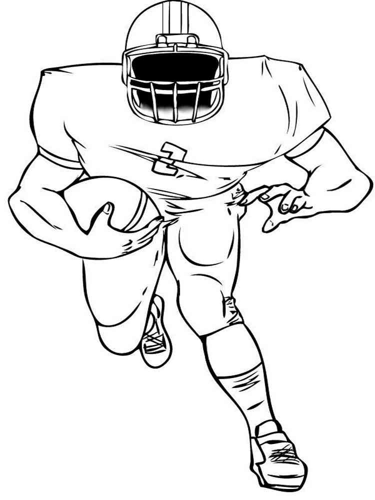 Football Player coloring pages. Free Printable Football Player coloring