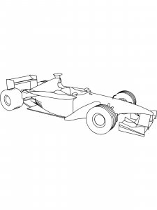 Formula One coloring page 24 - Free printable