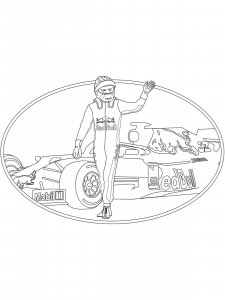 Formula One coloring page 25 - Free printable