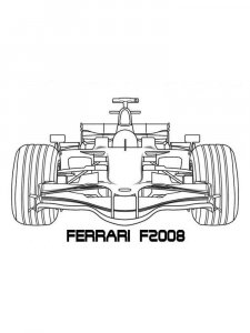 Formula One coloring page 13 - Free printable
