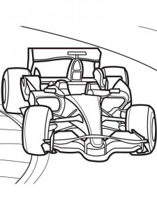 Formula One coloring page 16 - Free printable