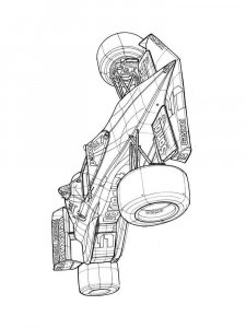 Formula One coloring page 2 - Free printable