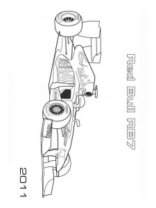 Formula One coloring page 20 - Free printable