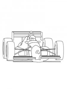 Formula One coloring page 21 - Free printable