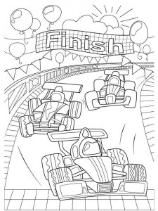 Formula One coloring page 5 - Free printable