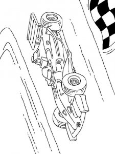 Formula One coloring page 7 - Free printable