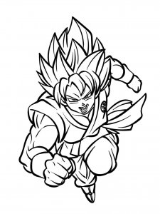 Goku coloring page 22 - Free printable