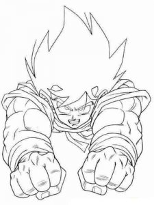 Goku coloring page 16 - Free printable