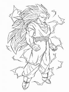 Goku coloring page 9 - Free printable