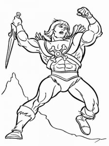 He-Man coloring page 12 - Free printable