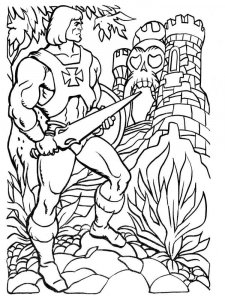 He-Man coloring page 4 - Free printable