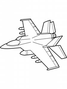 Jet coloring page 34 - Free printable