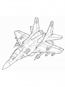 Jet coloring page 37 - Free printable