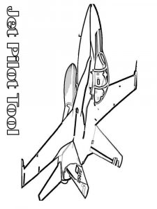 Jet coloring page 14 - Free printable