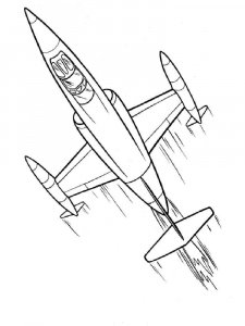 Jet coloring page 2 - Free printable