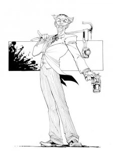Joker coloring page 10 - Free printable