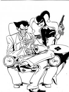 Joker coloring page 11 - Free printable