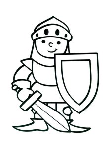 Knight coloring page 44 - Free printable