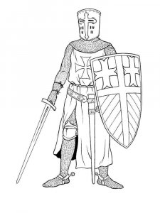 Knight coloring page 53 - Free printable
