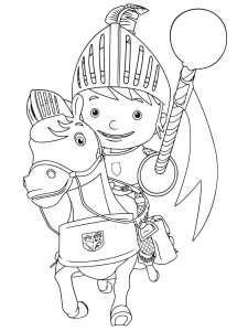 Knight coloring page 54 - Free printable