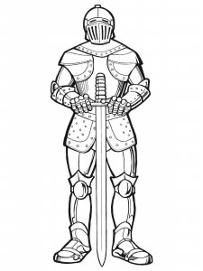 Knight coloring page 55 - Free printable
