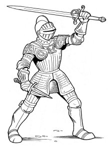 Knight coloring page 56 - Free printable