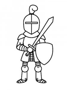 Knight coloring page 57 - Free printable