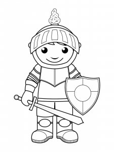 Knight coloring page 46 - Free printable