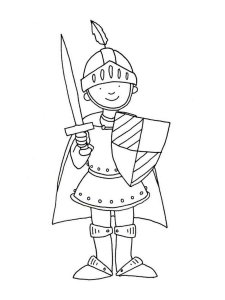 Knight coloring page 47 - Free printable
