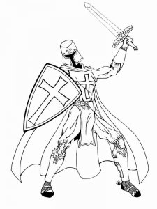Knight coloring page 48 - Free printable