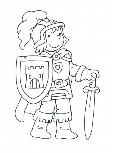 Knight coloring page 49 - Free printable