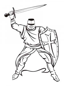 Knight coloring page 51 - Free printable