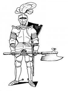 Knight coloring page 11 - Free printable