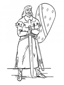 Knight coloring page 14 - Free printable
