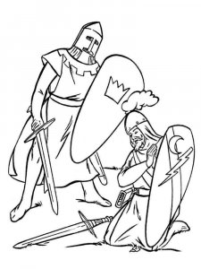 Knight coloring page 17 - Free printable