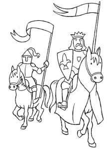 Knight coloring page 20 - Free printable