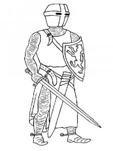 Knight coloring page 21 - Free printable