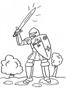 Knight coloring page 24 - Free printable